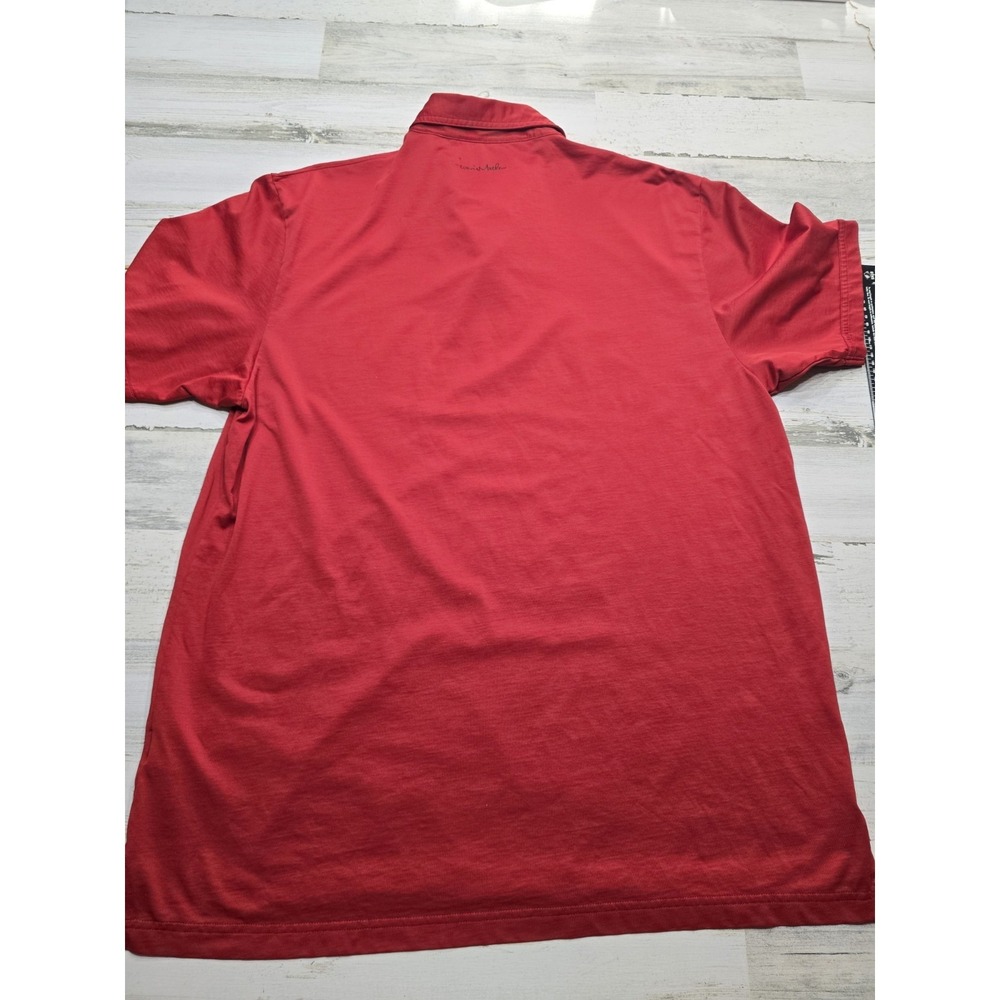 TravisMathew Mens XXL Red Pima Cotton Blend Short Sleeve Golf Polo‎ Shirt - Picture 7 of 7